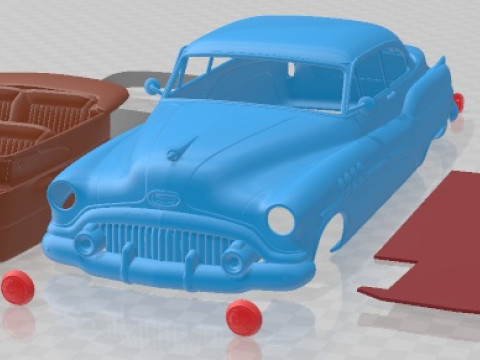 Buick Roadmaster Riviera 1952 Printable Car Modelo de impresión 3D