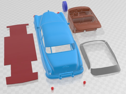 Buick Roadmaster Riviera 1952 Printable Car 3D 打印模型