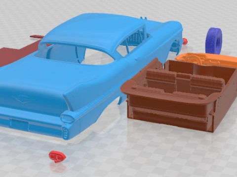 Cadillac Deville Coupe 1958 Printable Car 3Dプリントモデル