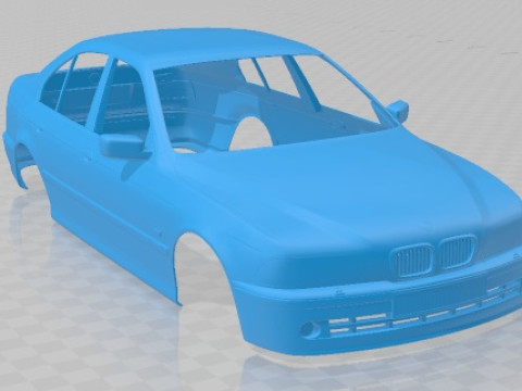 5 Series E39 Sedan 2001 Printable Body Car 3D Принт Модель