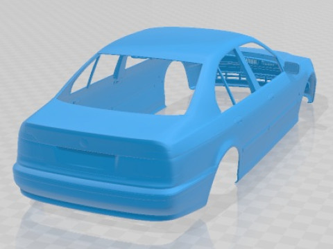 5 Series E39 Sedan 2001 Printable Body Car 3D Принт Модель