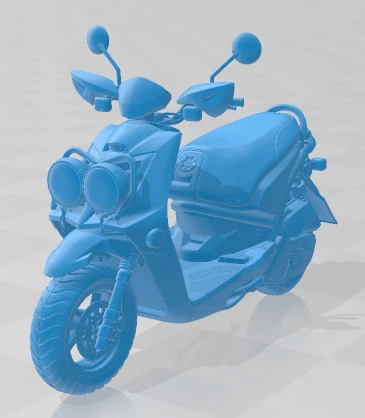 Yamaha Zuma 125 Scooter 2014 Printable 3D Print Model .c4d .max .obj .3ds .fbx .stl .blend 