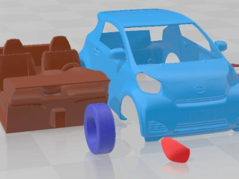 Scion IQ 2012 Printable Car 3D Print Model