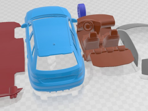 Audi S3 Sportback 2016 Printable Car 3D Print Model