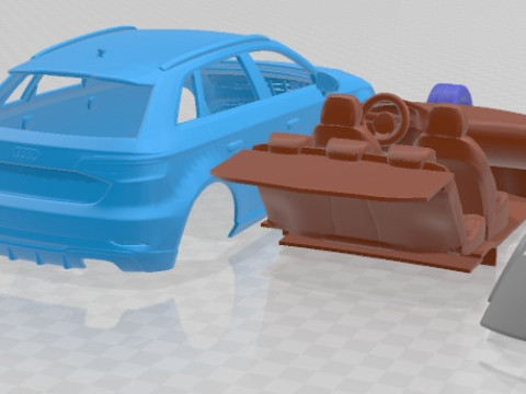 Audi S3 Sportback 2016 Printable Car 3D Print Model