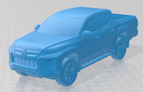 Mitsubishi L200 2019 Printable Car 3D 프린트 모델 .c4d .max .obj .3ds .fbx .stl .blend