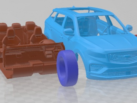 Geely Bo Yue Pro 2022 Printable Car Modèles 3D en vedette