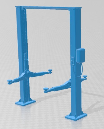 Car Jack Lift Vintage Printable 3Dプリントモデル .c4d .max .obj .3ds .fbx .stl .blend