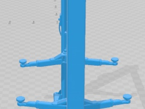 Car Jack Lift Vintage Printable 3Dプリントモデル