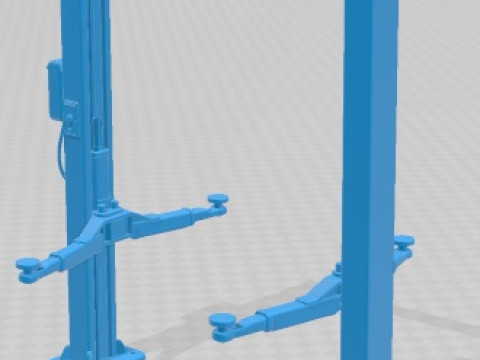 Car Jack Lift Vintage Printable 3Dプリントモデル