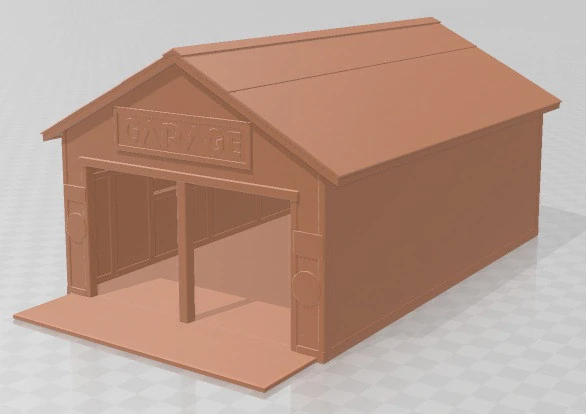 Garage 1 afdrukbaar 3D printmodel .c4d .max .obj .3ds .fbx .stl .blend 