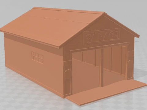 Garage 1 afdrukbaar 3D printmodel