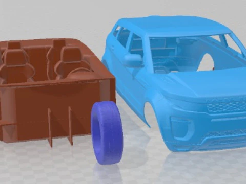 Range Rover Evoque 2016 Printable Car 3D Print Model