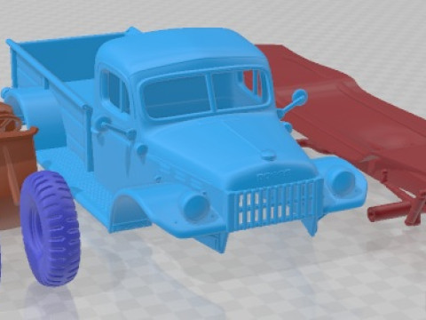 Dodge Power Wagon 1946 Printable Car 3Dプリントモデル