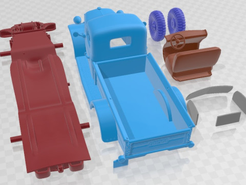 Dodge Power Wagon 1946 Printable Car 3Dプリントモデル