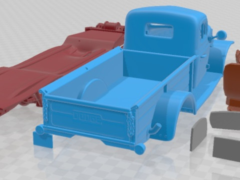 Dodge Power Wagon 1946 Printable Car 3Dプリントモデル