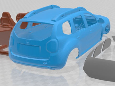 Dacia Duster 2014 Printable Car 3D Druckmodell