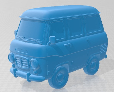 Avia Siata - мультяшний іграшковий фургон для друку 3D Принт Модель .c4d .max .obj .3ds .fbx .stl .blend 