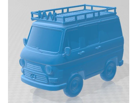 Mercedes Benz N 1300 - Van Mainan Kartun yang Dapat Dicetak Model Cetak 3D