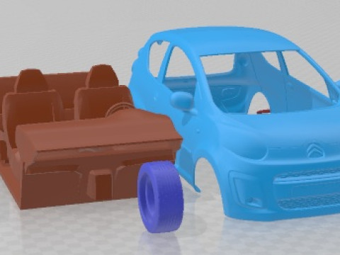 Citroen C1 2013 Printable Car 3D Print Model