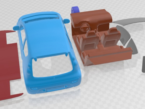 Citroen C1 2013 Printable Car 3D Print Model