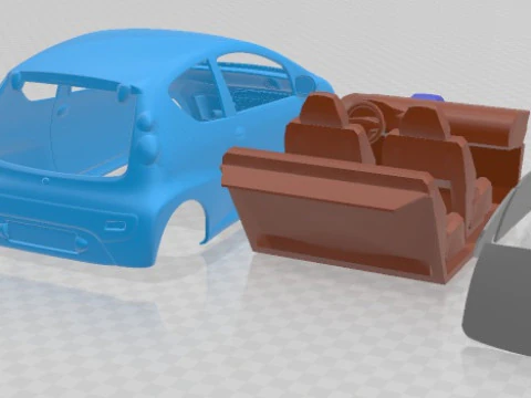 Citroen C1 2013 Printable Car 3D Print Model