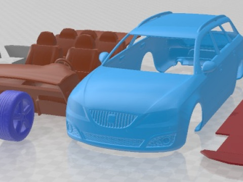 Seat Exeo ST 2010 Printable Car 3D Druckmodell