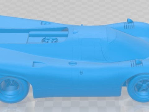 Porsche 917 K 1969 Printable Car 3D Print Model