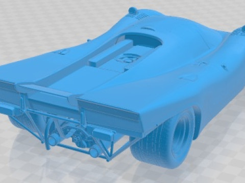 Porsche 917 K 1969 Printable Car 3D Print Model