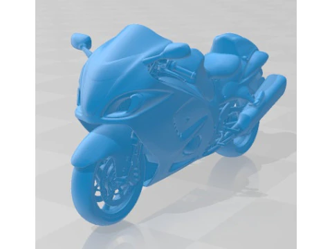 Moto Suzuki Hayabusa 2009 Imprimible Modelo de impresión 3D