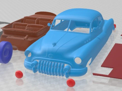 Mobil Cetak Buick Sedanette 1950 Model Cetak 3D