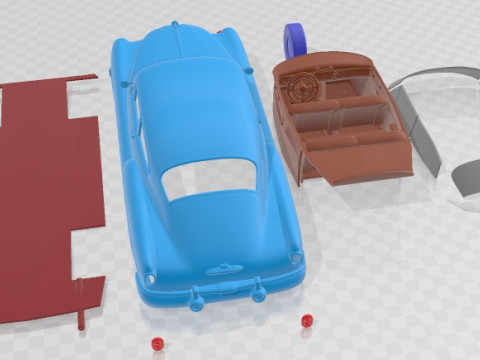 Buick Sedanette 1950 Printable Car 3D Print Model