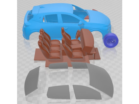 Lancia Ypsilon Edizione Limitata Cassina 2024 Printable Car 3D Print Model
