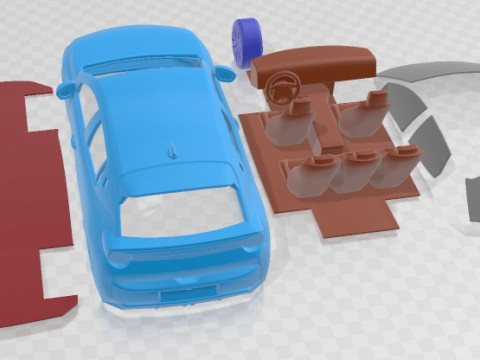 Lancia Ypsilon Edizione Limitata Cassina 2024 Printable Car 3D Print Model