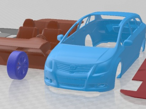 Toyota Avensis Tourer 2009 Printable Car 3D प्रिंट मॉडल