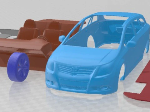 Toyota Avensis Tourer 2009 Printable Car 3D Print Model