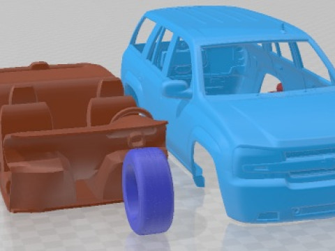 Chevrolet Trailblazer SS 2002 afdrukbare auto 3D printmodel