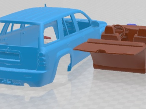 Chevrolet Trailblazer SS 2002 afdrukbare auto 3D printmodel