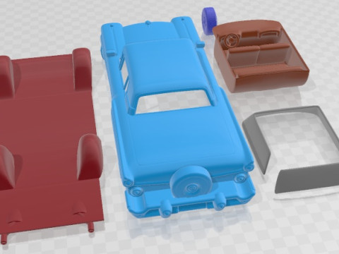 Samochód do druku Fairlane 500 Galaxie Skyliner 1959 Model do druku 3D