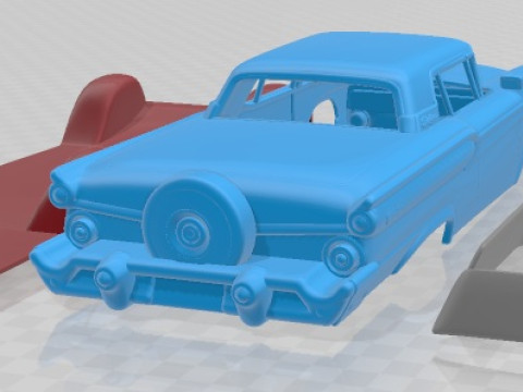 Samochód do druku Fairlane 500 Galaxie Skyliner 1959 Model do druku 3D