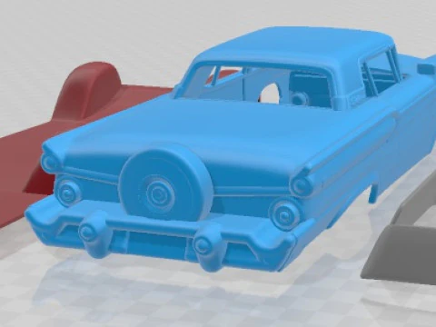 Fairlane 500 Galaxie Skyliner 1959 Printable Car 3D Print Model