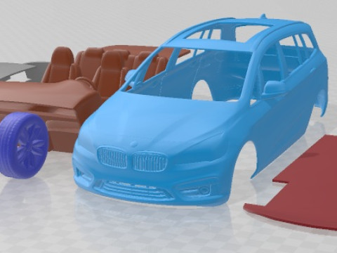 2 Series F45 Gran Tourer 2016 Printable Car 3D प्रिंट मॉडल
