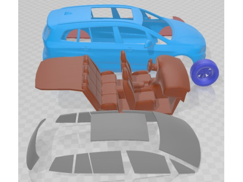2 系列 F45 Gran Tourer 2016 可打印汽车 3D 打印模型