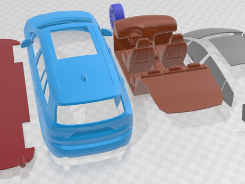 2 系列 F45 Gran Tourer 2016 可打印汽车 3D 打印模型