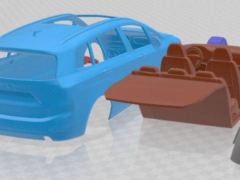 2 系列 F45 Gran Tourer 2016 可打印汽车 3D 打印模型