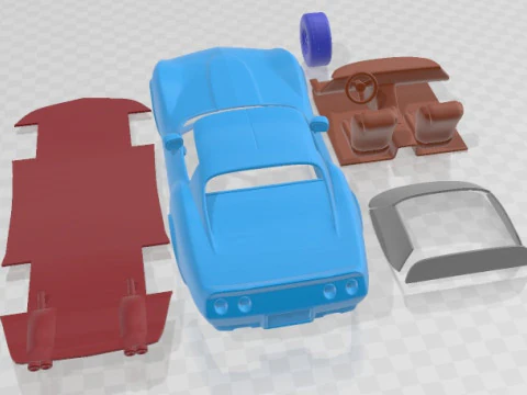 Chevrolet Corvette Stingray C3 1980 Printable Car 3D Print Model