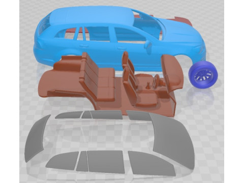 Coche Imprimible HSV Clubsport Tourer Gen F 2015 Modelo de impresión 3D