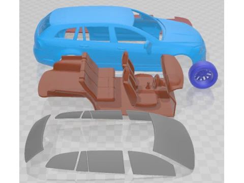 HSV Clubsport Tourer Gen F 2015 Printable Car 3D Print Model