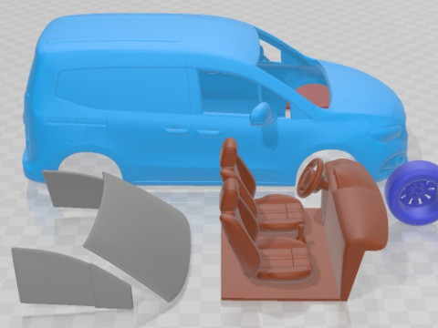 Mercedes Benz Citan 2022 Printable Van 3D Print Model