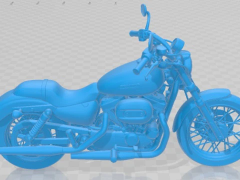 Harley Davidson Sportster 1200 2010 Printable Motorbike 3D Print Model